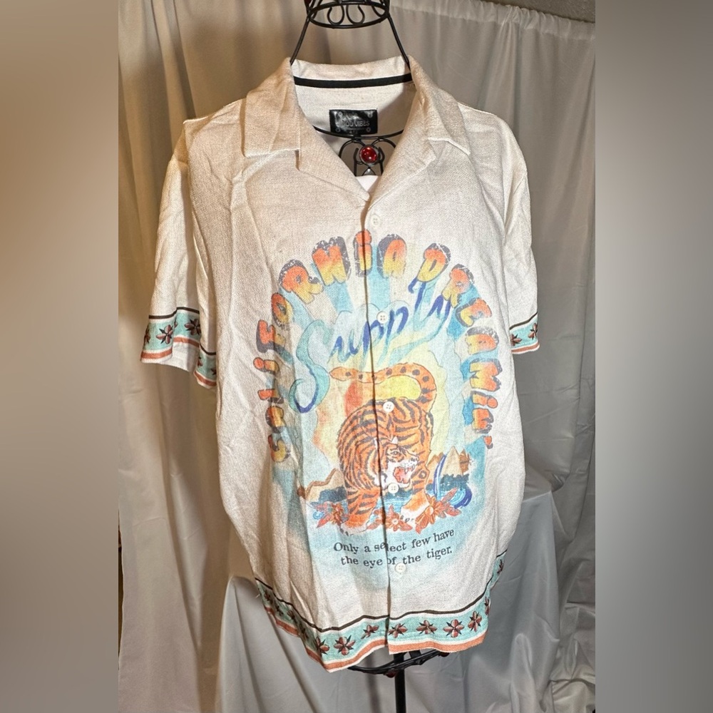 tiger casual/ dress shirt